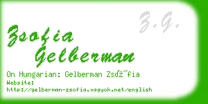 zsofia gelberman business card